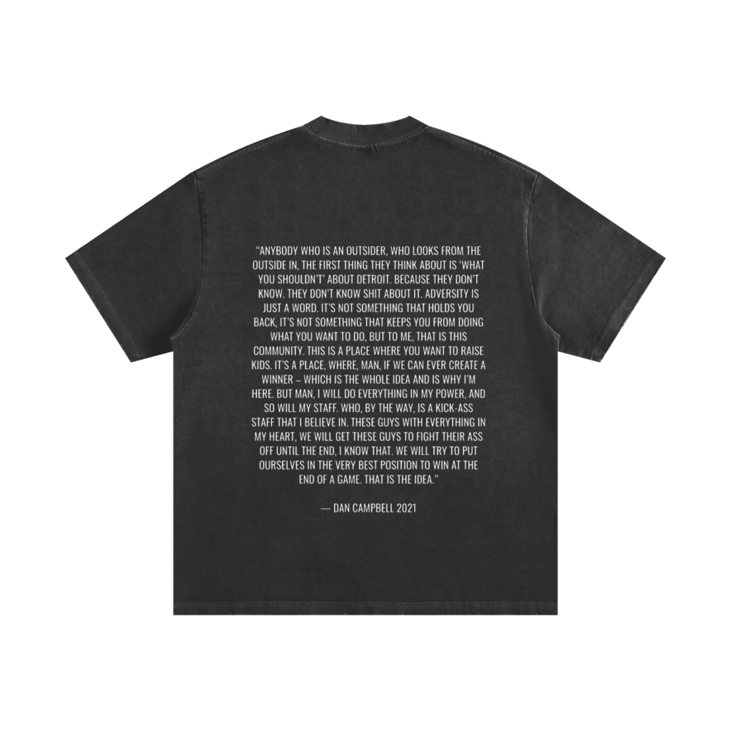 DAN CAMPBELL TEE - WASHED BLACK