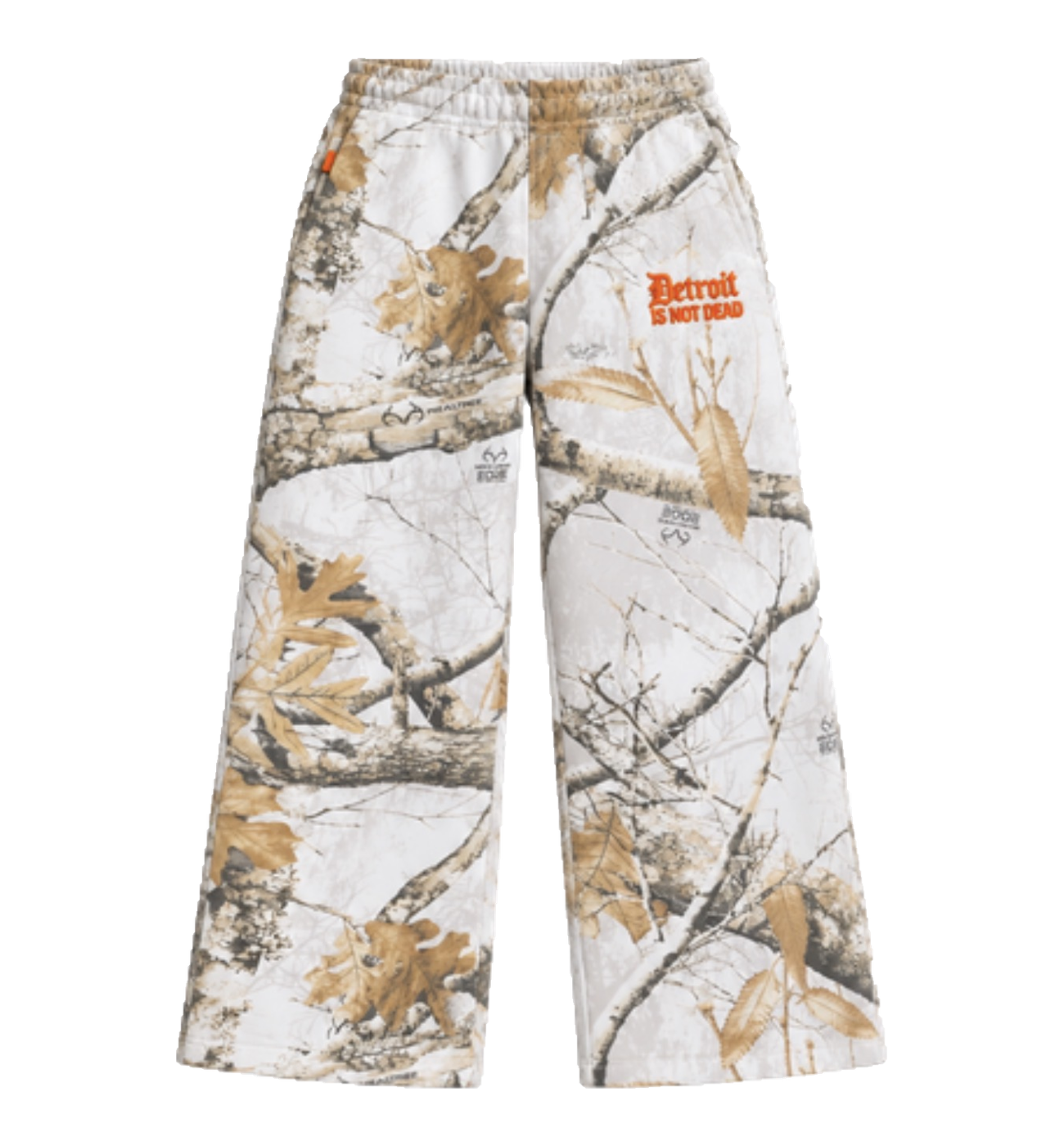 DIND white camo sweatpants only, isolated transparent background